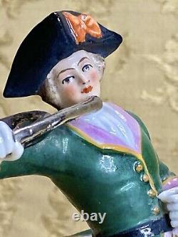 Scheibe Alsbach Dresden Sitzendorf Germany Antique Figurine Soldier On Horse