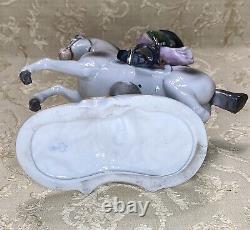 Scheibe Alsbach Dresden Sitzendorf Germany Antique Figurine Soldier On Horse