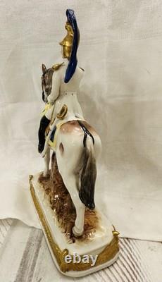 Scheibe-Alsbach GARDE IMPERIALE Porcelain Figurine Kister German Horse Napoleon