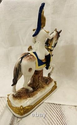 Scheibe-Alsbach GARDE IMPERIALE Porcelain Figurine Kister German Horse Napoleon