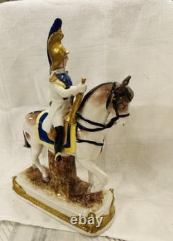 Scheibe-Alsbach GARDE IMPERIALE Porcelain Figurine Kister German Horse Napoleon