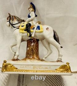 Scheibe-Alsbach GARDE IMPERIALE Porcelain Figurine Kister German Horse Napoleon