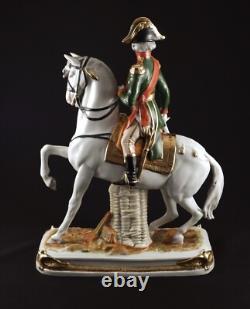 Scheibe-Alsbach Germany Porcelain Figurine Napoleon Marshall Bessieres on Horse