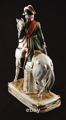 Scheibe-Alsbach Germany Porcelain Figurine Napoleon Marshall Bessieres on Horse