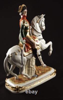 Scheibe-Alsbach Germany Porcelain Figurine Napoleon Marshall Bessieres on Horse