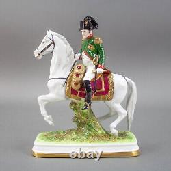 Scheibe Alsbach Germany Porcelain Napoleon Figurine On Horse GDR 1303