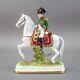 Scheibe Alsbach Germany Porcelain Napoleon Figurine On Horse Gdr 1303