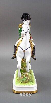 Scheibe Alsbach Germany Porcelain Napoleon Figurine On Horse GDR 1303