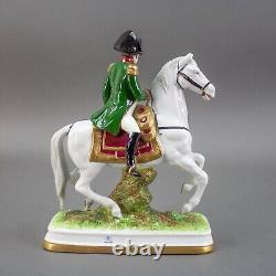 Scheibe Alsbach Germany Porcelain Napoleon Figurine On Horse GDR 1303