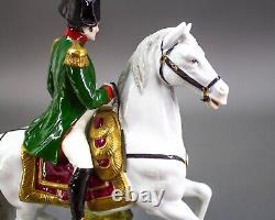 Scheibe Alsbach Germany Porcelain Napoleon Figurine On Horse GDR 1303