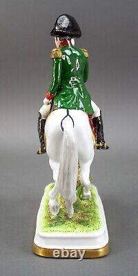 Scheibe Alsbach Germany Porcelain Napoleon Figurine On Horse GDR 1303