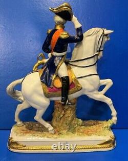 Scheibe-Alsbach Porcelain Figurine Davoust German Military Horse Rider