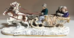 Scheibe Alsbach SLED RIDE Horses Rare Figurine 2556