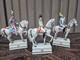 Set 3 Italian Guido Cacciapuoti Porcelain Napoleon Horse Figurine Statue