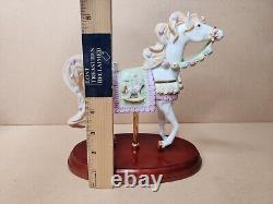 Set Of 4 Lenox Christmas Carousel Horse 8.5 Fine Porcelain