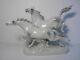 Signed Hutschenreuther Entwurf Mh Fritz Porcelain Horses In Freedom Scupture