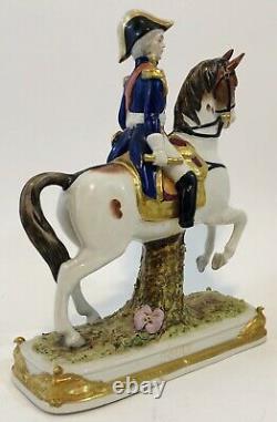 Soult On Standing Horse Scheibe-alsbach Napoleon Marshal Porcelain Broken Foot