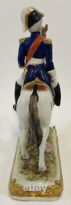 Soult On Standing Horse Scheibe-alsbach Napoleon Marshal Porcelain Broken Foot