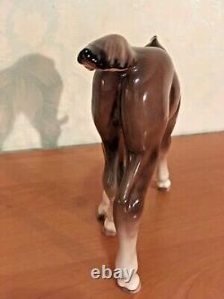 Soviet Era Porcelain Figurine Grazing Stallion. Home Décor. USSR