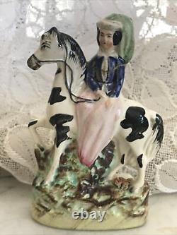 Staffordshire Figurine Lovely Lady Pearlware Needs Restored