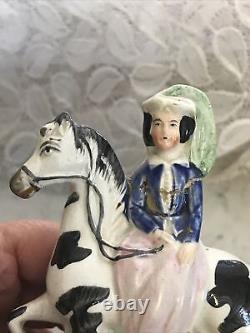 Staffordshire Figurine Lovely Lady Pearlware Needs Restored