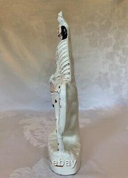 Staffordshire Scottish Nobleman on Horse Porcelain Figurine / Late 19th Century