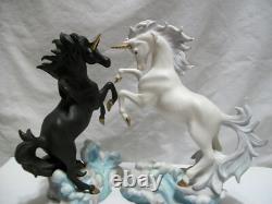 Statue Unicorn PrincetonGallery horse china Porcelain Ceramic figurine RARE lot