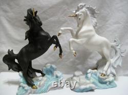 Statue Unicorn PrincetonGallery horse china Porcelain Ceramic figurine RARE lot