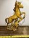 Stunning Mustard & Gold Maureen Love Horse Ceramic Art Pre Y2k As Is! 14