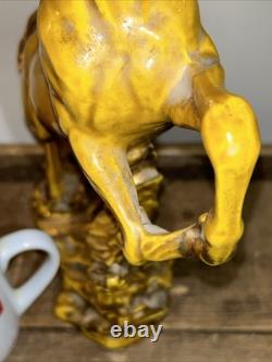 Stunning Mustard & Gold Maureen Love Horse Ceramic Art Pre Y2K AS IS! 14