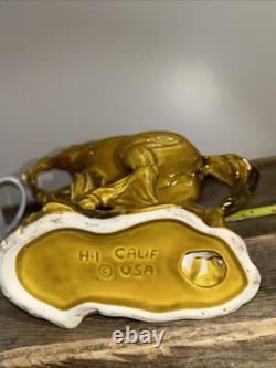Stunning Mustard & Gold Maureen Love Horse Ceramic Art Pre Y2K AS IS! 14