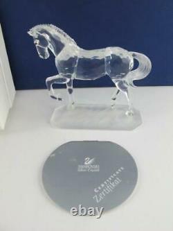 Swarovski NEW Silver Crystal ARABIAN STALLION Horse Figurine 221609 Rare in Box