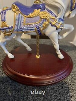 THE FRANKLIN MINT 1989 Carousel Majesty Horse Porcelain Figurine Lynn Lupetti