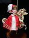 The Franklin Mint Coca Cola Carousel Lady With Porcelain Horse B11zg40