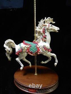 THE FRANKLIN MINT Coca Cola Carousel Lady with Porcelain Horse B11ZG40