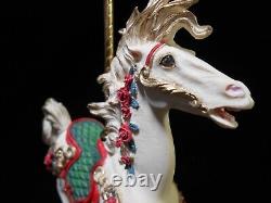 THE FRANKLIN MINT Coca Cola Carousel Lady with Porcelain Horse B11ZG40