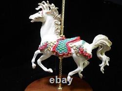 THE FRANKLIN MINT Coca Cola Carousel Lady with Porcelain Horse B11ZG40