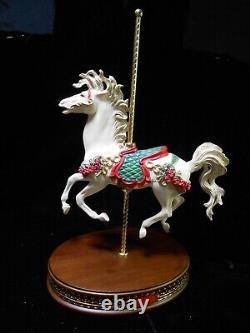 THE FRANKLIN MINT Coca Cola Carousel Lady with Porcelain Horse B11ZG40