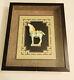 Tang Dynasty Horse White Green Ceramic In Shadow Box Framed Vintage