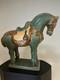 Tang Dynasty Style Chinese Horse Figurine Sancai Glazed Ceramic 10 In