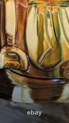 Tang-Style Chinese Ceramic Horse Amber Green Drip Glaze Statue 18 Heavy-Large