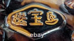 Tang-Style Chinese Ceramic Horse Amber Green Drip Glaze Statue 18 Heavy-Large