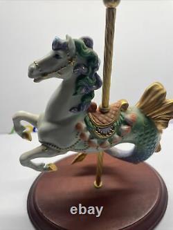 The Franklin Mint Sea Prancer Lynn Lupetti Carousel Sea Horse Porcelain Rare 10