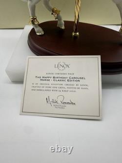 The Happy Birthday Carousel Horse Lenox Classic Edition NEW Original Box & Cert