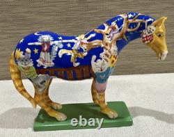 Trail of Painted Ponies- Pair of 2 Retired Porcelain Horse Collectible Figurines