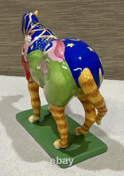 Trail of Painted Ponies- Pair of 2 Retired Porcelain Horse Collectible Figurines