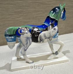 Trail of Painted Ponies- Pair of 2 Retired Porcelain Horse Collectible Figurines