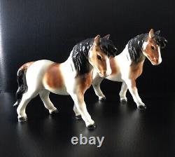 Two Vintage Hummel Goebel Horse Pony 5 1/2 L x 4.25 H Figurine W. Germany