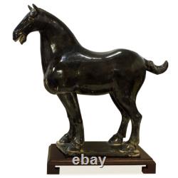 US Seller Tang Glazed Ceramic Horse Oriental Statue