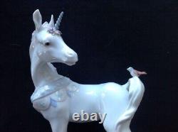 Unicorn and Friend Porcelain Figurine by Lladró with Rare Glossy Last One